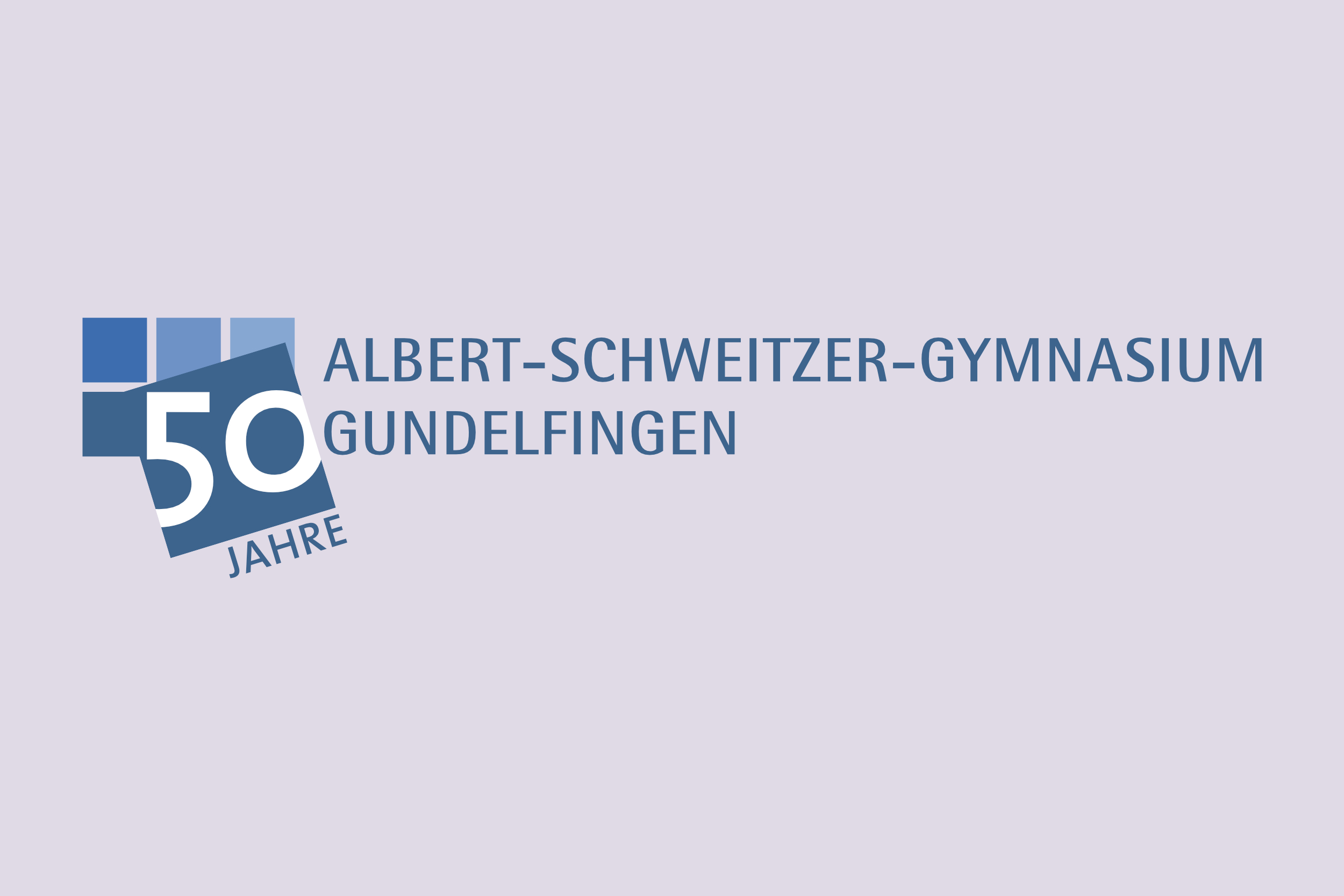 Logo 50 Jahre Albert-Schweitzer-Gymnasium, Gundelfingen