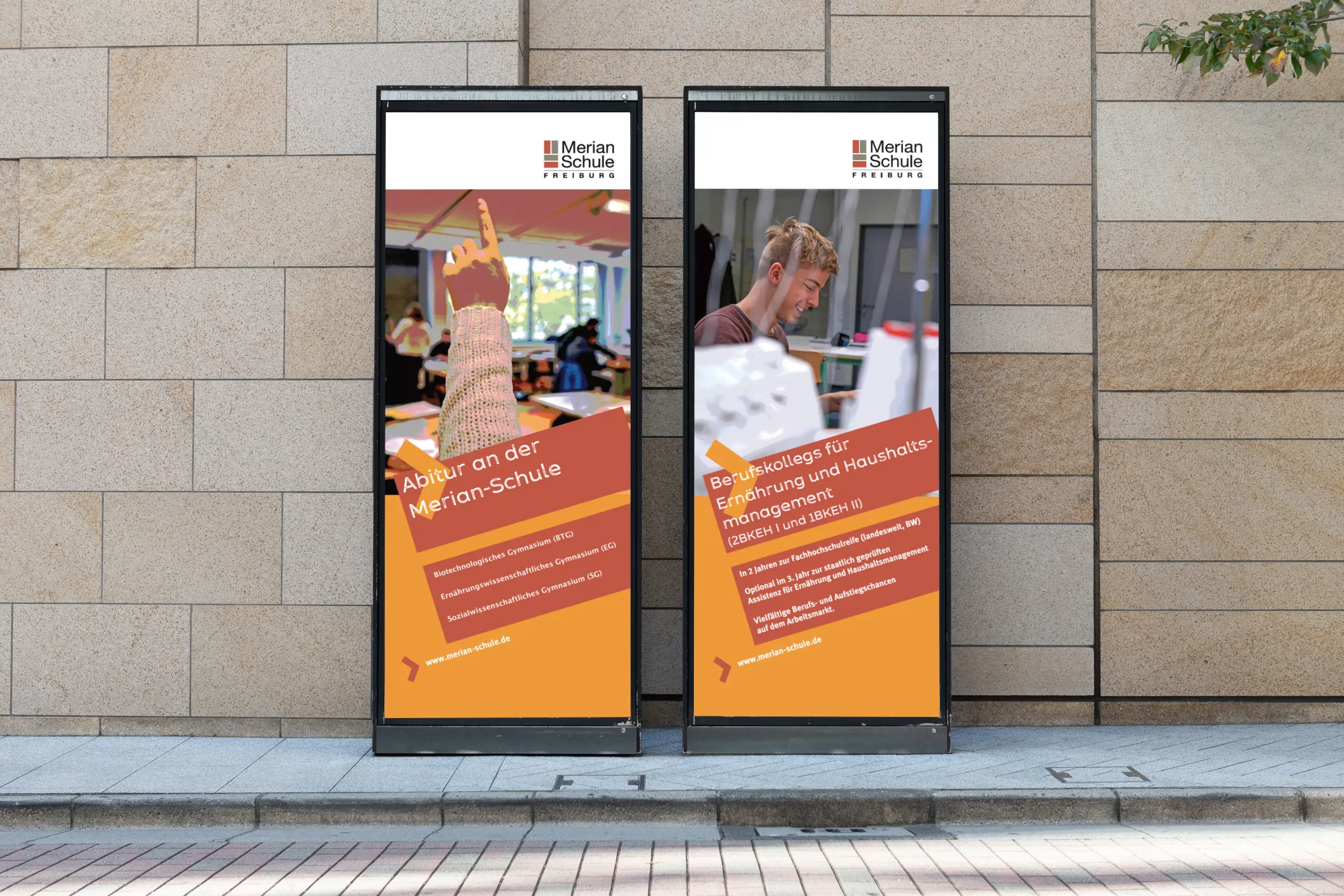 Merian-Schule / die Schule mitten in Freiburg